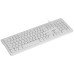 TECLADO USB ABNT2 TECLAS REDONDAS BRANCO - DC110B