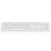 TECLADO USB ABNT2 TECLAS REDONDAS BRANCO - DC110B