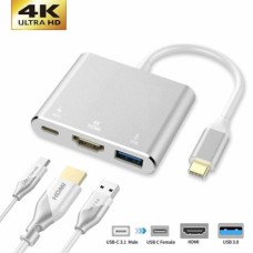 ADAPTADOR TIPO-C P/ HDMI C/ USB P/DEX S8 S9 S10 Note 8 9 10 MACBOOK