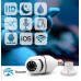 Camera tipo lampada, 110/220V, WIFI, Rotativa 360º, IR, Leds, App Yoosee