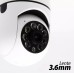 Camera tipo lampada, 110/220V, WIFI, Rotativa 360º, IR, Leds, App Yoosee