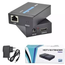 Extensor HDMI RJ45 60 metros p/ cabo de rede Cat 6 7