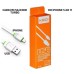 CABO USB / LIGHTNING (P/ IPHONE) KAIDI 1 METRO - (BCO/VERDE)