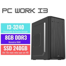 COMPUTADOR  I3-3240 3.4GHZ (3ª geração) 8GB DDR3, SSD 240GB