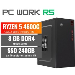 COMPUTADOR AMD RYZEN 5 4600G, 8GB DDR4, SSD 240GB