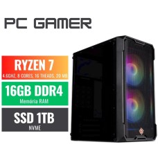 PC GAMER RYZEN 7 5700G, 16GB DDR4, SSD NVME 1TB, FTE 500W