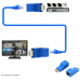 KIT CONVERSOR DE CABO CAT6 EM CABO HDMI (ATÉ 30 METROS)