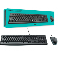 TECLADO E MOUSE COM FIO USB LOGITECH MK120