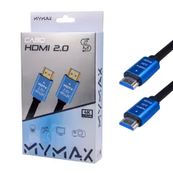 CABO HDMI 2 METROS 2.0 4K 60MHZ MYMAX (MCB-HDMI2M)
