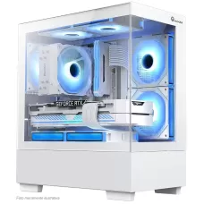 Gabinete Gamer Kyrios Micro Atx 3 Fans RBG Branco Mymax (MCA-K40-WH)