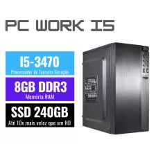 COMPUTADOR  I5-3470 3.2GHZ (3ª geração),  8GB DDR3, SSD 240GB