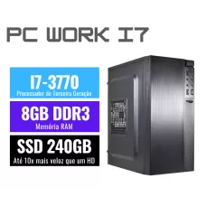 COMPUTADOR  I7-3770 3.6GHZ  (3ª geração),  8GB DDR3, SSD 240GB