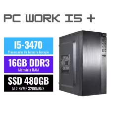 COMPUTADOR  I5-3470 3.2GHZ (3ª geração), 16GB DDR3, SSD NVME 480GB
