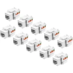 KEYSTONE RJ45 FEMEA 8X8 CAT5e (10 UNIDADES)