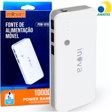 CARREGADOR PORTATIL POWER BANK 10.000mAh - INOVA POW-1019