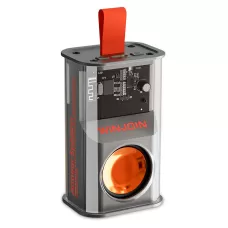 CAIXA DE SOM BLUETOOTH PORTATIL TRANSPARENTE COM LED KAPBOM - KA-8880