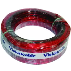CABO PARALELO BICOLOR VERM 2X22 0.30MM (100 METROS)