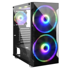 GABINETE GAMER EVUS G20 VIDRO, COM 5 FANS (SUPERFLOW)