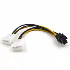 CABO ADAPT. 2 MOLEX P/ 6 PIN (P/ PLACA DE VIDEO)