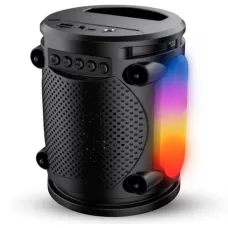 CAIXA DE SOM BLUETOOTH PORTATIL 10W USB/SD/FM COM LED GRASEP - D-Y20