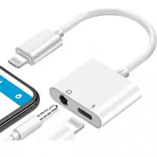 CABO ADAP. LIGHTNING (IPHONE) P/ FONE P2 E ENTRADA P/ CARREGADOR - IT-BLUE LE-0155