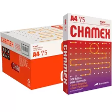 PAPEL SULFITE A4 210X297 75g CHAMEX 500 FOLHAS (CX C/10)