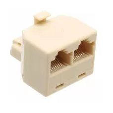 ADAP. T RJ45 ( 1 FEMEA P/ 2 ) (P/ LIGAR 2 EQUIP. 10/100 EM 2 PORTAS POR 1 CABO) (Ñ DUPLICA PORTA)