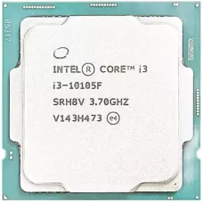 PROCESSADOR 1200P CORE I3-10105F 3.7/4.4GHZ, 6MB, 10ª geração, OEM (SEM COOLER, SEM VIDEO)