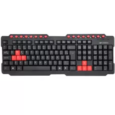 TECLADO GAMER C3TECH KG-10BK PRETO E VERMELHO