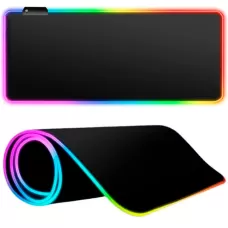 MOUSE PAD GRANDE 80 X 30 CM PRETO C/ LED RGB - HE7D1