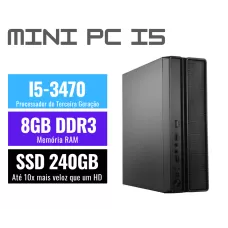 MINI PC  I5-3470 3.2GHZ (3ª geração),  8GB DDR3, SSD 240GB
