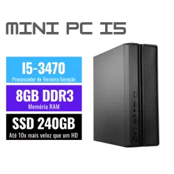 MINI PC  I5-3470 3.2GHZ (3ª geração),  8GB DDR3, SSD 240GB