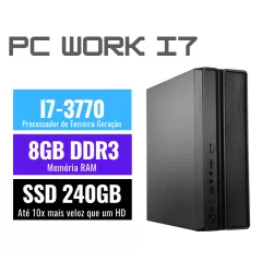 MINI PC  I7-3770 3.6GHZ  (3ª geração),  8GB DDR3, SSD 240GB