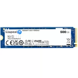 SSD M.2 NVME KINGSTON  500GB NV3 PCIE 4.0 5000 / 3000MB/s - SNV2S/500G