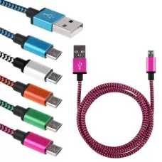 CABO MICRO USB V8 EM NYLON 1 METRO XTRAD XT-5380-V8 - 3725